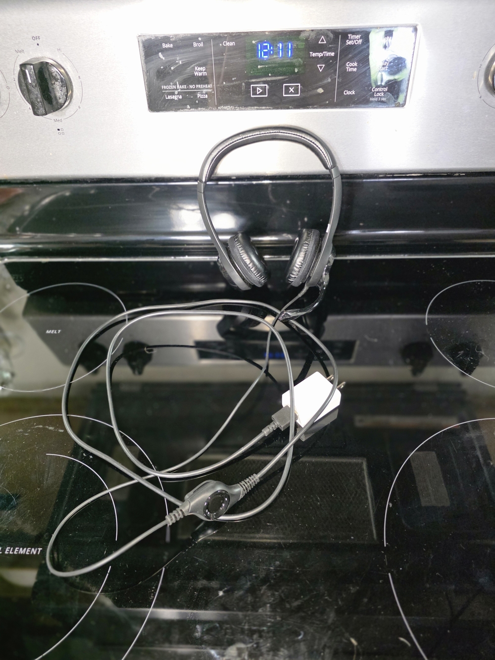 Wired Black On-Ear Headset with Inline Controls